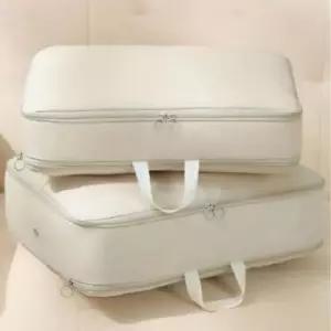 [생활] 정리포장 파우치 의류 정리백 백 수납 패딩 여행용 이불 압축 대형