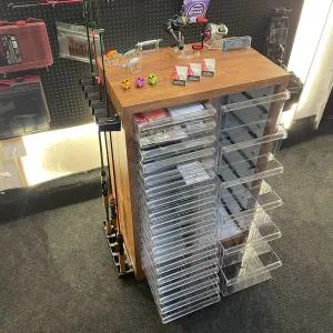 낚씨 수납장 낚시샵 매니 선반 매장용 콘솔 진열장