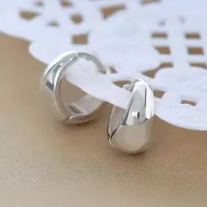 귀걸이선물 92.5 실버 물방울 원터치 은 귀걸이