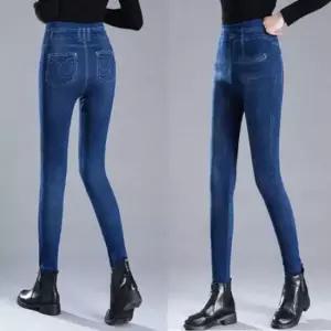 [옷은날개] 여자 페이크 진 스키니 데님 레깅스 팬츠 바지 코디