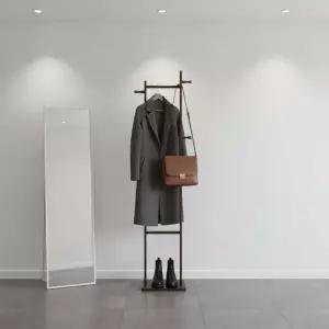 살림단짝 대나무 스탠드 옷걸이 행거 튼튼한폴행거 고정식행거 튼튼한행거 조립식행거