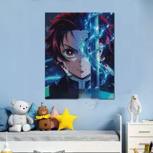 귀멸의 칼날 보석십자수 만들기 캔버스 선물 비즈 공예 보석 어린이 캐릭터 카마도 탄지로