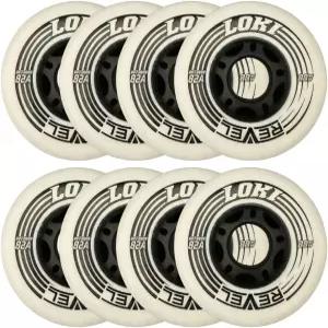 알칼리 힐로 4-76MM/4-80MM 야외 인라인 롤러 하키 휠 레벨 셀레 8팩 - 82A