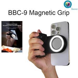 BBC-9 마그네틱 스마트폰 핸들 그립 탈착식 블루투스 리모컨 포함 필라이트 안티쉐이크 셀피