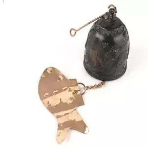 누각 처마 절 종소리 주물 엔틱 풍경 풍경종 택 5호 도자기종