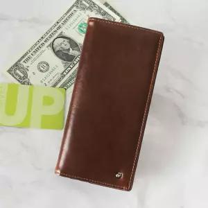 YJ303 블루마운트 천연소가죽 남성 심플 고급 장지갑 sEy7+6kDS