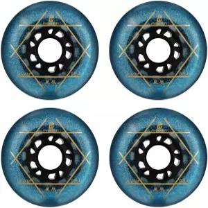 BlaZe 88A PU 내마모 저항 슬라이딩 FSK 인라인 롤러 스케이트 교체 휠 4팩 72mm 보드 스트리트 서핑용