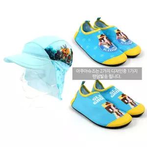 공룡메카드 플랩캡 잠뜰 아쿠아슈즈 세트 물놀이 아동 UMr5+6fhl