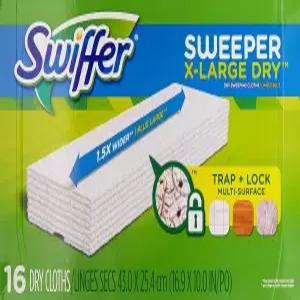 스위퍼 드라이 천 리필 17.8인치 X 10인치 일반 16개