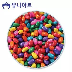 유니아트 5000통 (모양비즈 1번) 나무비즈 (타원-소) (P0000BGG)