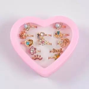 어린이보석반지 발렌큐빅반지_12개세트