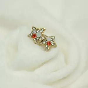 별 귀걸이 큐빅 보석 스타귀걸이