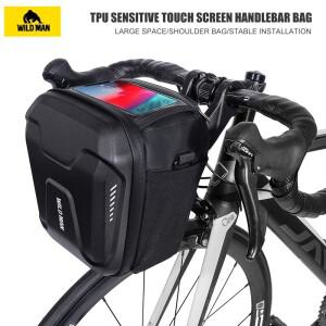 WILD MAN 호환 GS9 자전거 핸들 바 카메라 가방 산악 전기 스쿠터 EVA 하드 쉘 대용량 숄더백