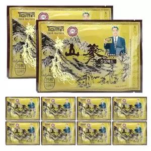 산삼패드 25매 10팩 붙이는 건강패드 찜질팩 손목 산삼패드 25매입 10팩