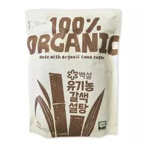 백설 유기농 갈색설탕 400g X 2개 갈색설탕 설탕 조미료 양념 자취요리 흑설탕 요리조미료
