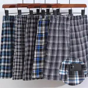 2장세트 제이케이 여름 남자 빅사이즈 시원한 체크 밴딩 포켓 반바지 체크 반바지
