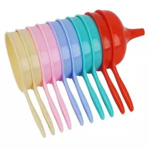 칼라 소 깔대기 플라스틱 세트 10개 주방 정리 도구