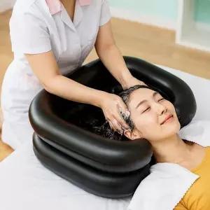 머리감기 세발기기 휴대용 간이 가정용 샴푸베드 대야 수술준비물 베드