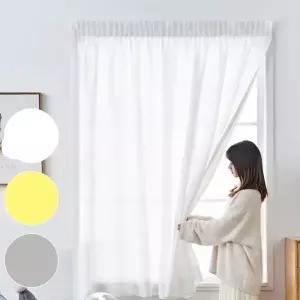 간편설치 찍찍이 커튼 가리개커튼 창문가리개 커텐 가림막커튼 거실커튼