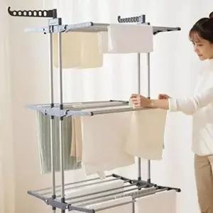 조립식 빨래 건조대 수직 걸이 이동식 베란다 이불 튼튼한 대형 베란다