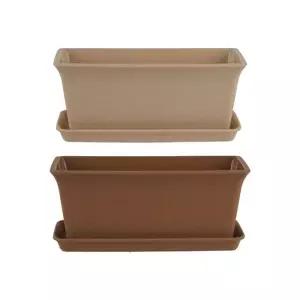 베란다 정원용 화분받침 플라스틱 세트 1호