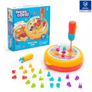 러닝리소스 디자인 드릴 리벳 팝 카페 색맞추기 공구놀이 패턴카드 나사 놀이 나사꽂기