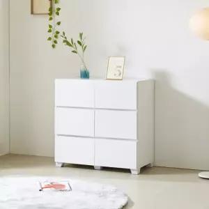 실용적인 거실,침실용 수납 서랍장 3단6칸 80cm P0000BUH