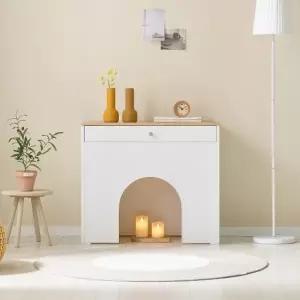 펫하우스와 콘솔 기능이 결합된 다용도 가구 P0000BXG