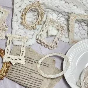 [문구/오피스] 엔틱 스타일 다이어리 장식 미러 프레임 중세 저택 꾸미기 소품