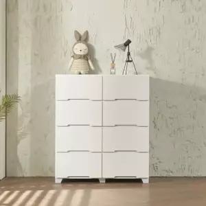 [인터데코]튼튼하고 실용적인 거실,침실용 서랍장 4단8칸 90cm P0000CBZ