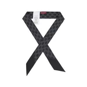 [롯데백화점]구찌 구찌 812250 3G001 1060 라메 GG 프린트 스키니 트윌 실크 스카프