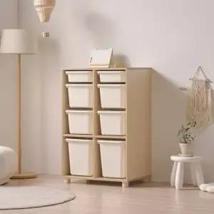 [인터데코]아이방,거실,침실 활용도 높은 바구니 수납장 72cm P0000CEU