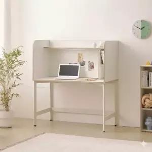 [인터데코]독서실칸막이 LED조명 책상 세트 120cm P0000BRK