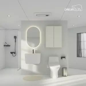 [DAELIM][SSG 랜더스페스타]대림바스 스마트클린바스 블랙 포세린 뉴트럴 거실욕실 리모델링(휴젠뜨)