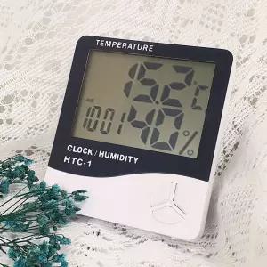 미니온습도계 디지털 온도계 습도계 탁상시계