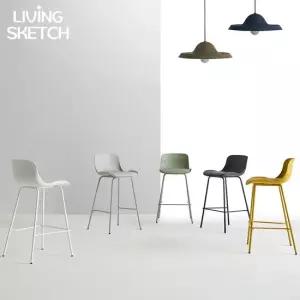 뮤즈 파인 홈바체어 슬림 업소용 카페용 높은 창가뷰 바의자