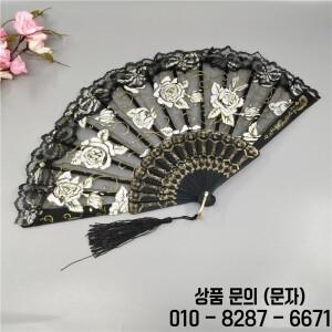 숙녀 레이스 핸드 팬 반투명 로즈 접는 윙 천 댄스 스페인어 선물 웨딩 홈 장식 Ornamen