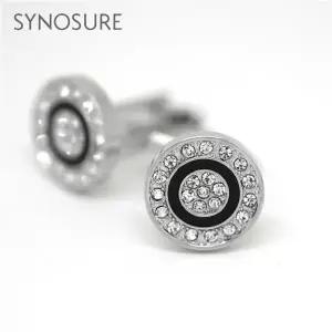 정장용 실버 커프스 버튼 선물 세트 남성 악세사리