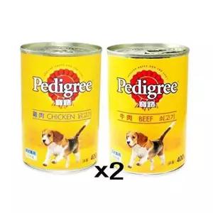 닭고기 쇠고기 페디그리 통조림간식 강아지캔 400g X2-WD460F7