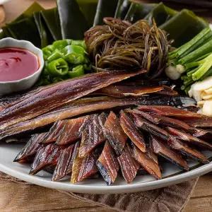 25년 구룡포 완전손질 과메기 10미 20쪽 야채(소)세트 (2인)