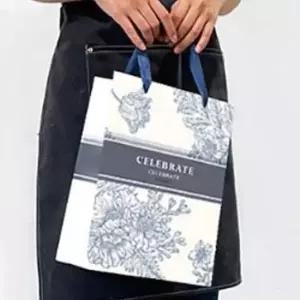 [문구/오피스] 1P 플라워 포장 가방 종이백 10개입 쇼핑백 답례품 예쁜 선물 종이