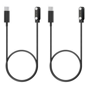 [미국배송] PLAUD 노트 AI 음성 녹음기용 KISSMART 마그네틱 충전기 교체 충전 케이블 USB-C 코드 (2피트 / 60CM) (2)