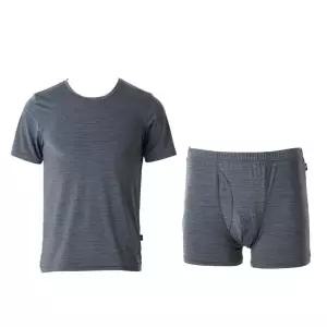 [롯데백화점]와코루 시원한 조이 쿨 멜란 솔리드 남성 반팔런닝+롱드로즈 프리핏(WMV2454AWMP2454F)