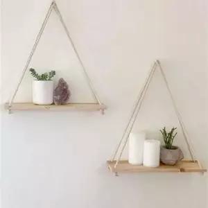 [생활] 선반 우드 벽 인테리어 식물 로프선반