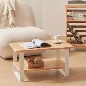원목 사각 테이블 2단 사이드 탁자 좌식테이블 M69-WD46298__