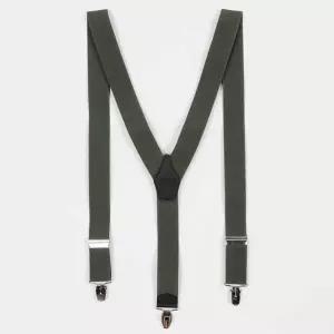 남성용 멜빵끈 카키색 멜빵 벨트 집게 서스펜더 코디