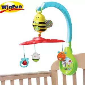 아기 침대 모빌 전동 멜로디 침대형 신생아 모빌 장난감 동물 음악