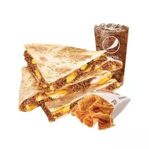 [타코벨] 트리플 치즈 퀘사디아 세트