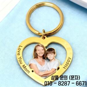 가족 커플 사진 인쇄 맞춤형 키체인 여성 어머니 아버지 아이들을 위한 선물 스테인리스 스틸 키링