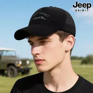 지프 JEEP SPIRIT 남녀공용 캐주얼 여름 모자 통기성 캔모자 야구 통기성 사계절 데일리 여성 남성 커플 남자 여자 등산 캠핑 아웃도어 CA0919